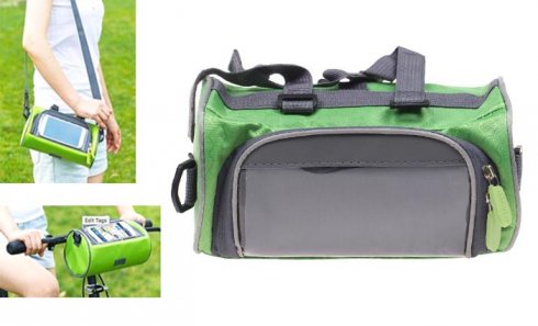 зображення Велосипедна сумка зеленого кольору