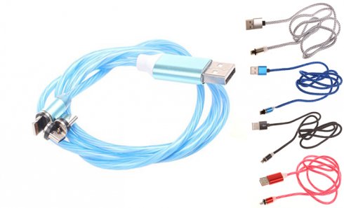 obrázok Magnetický USB kábel 3 v 1