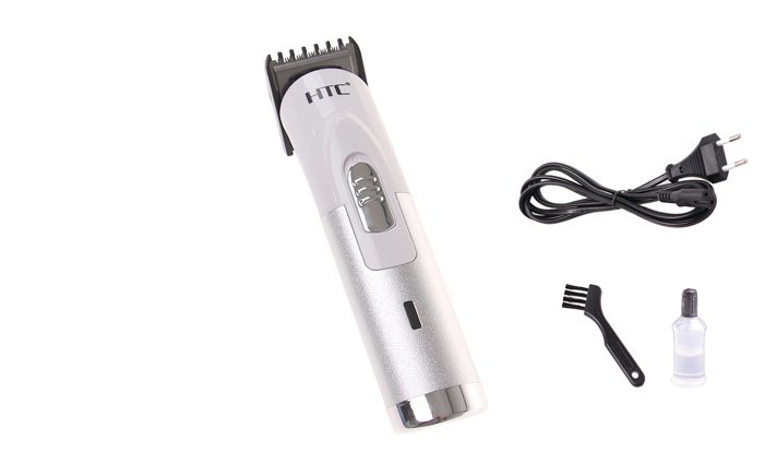 Zastřihovač vlasů a vousů HTC AT-518B stříbrný