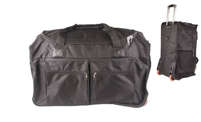 Levně Cestovní taška na kolečkách 78 cm černá