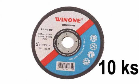 obrázek Řezný kotouč Winone 125 x 22,2 mm 10ks