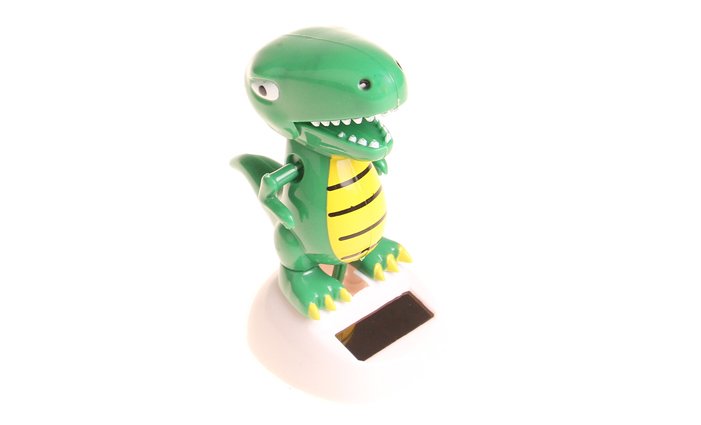 Levně Solární tančící dekorace krokodýl zelený