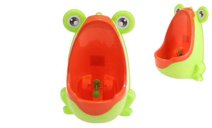 Levně Dětský pisoár žába světle zelená