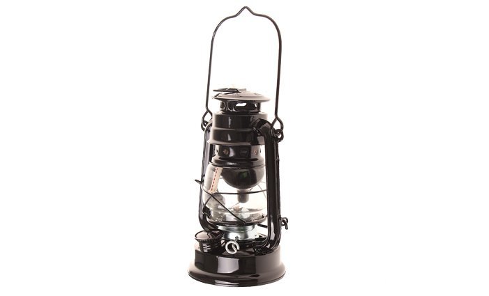 Levně Petrolejová lampa 25 cm černá