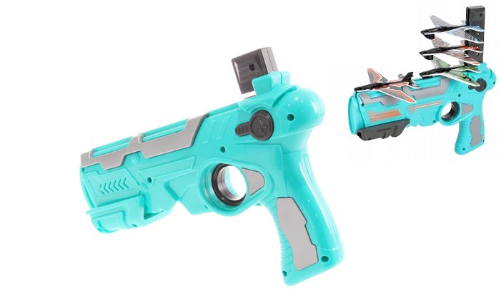 Levně Vystřelovací pistole modrá