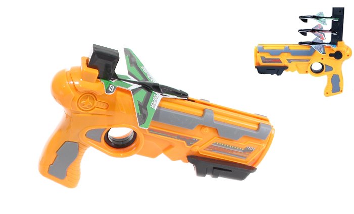 Vystřelovací pistole oranžová