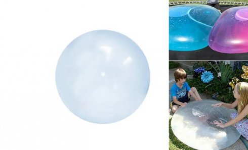 obrázok Gumová guľa Wubble Bubble modrá