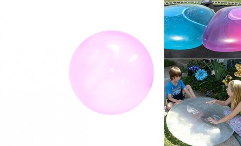 obrázek Gumová koule Wubble Bubble růžová