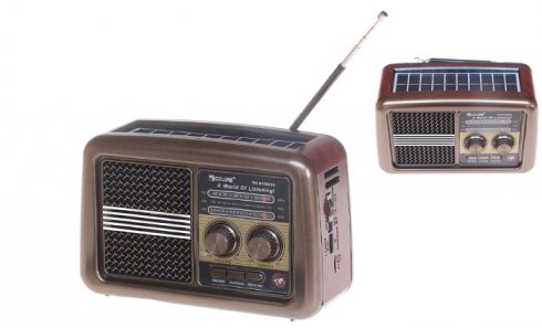 obrázok Reproduktor retro rádio BT3600S hnedý