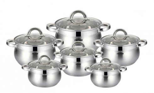obrázok 12-dielna sada hrncov z nerezovej ocele var.3
