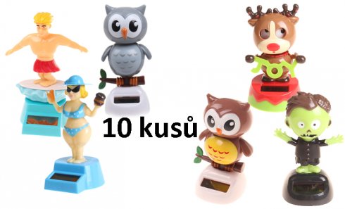 obrázek Solární tančící dekorace mix 10ks