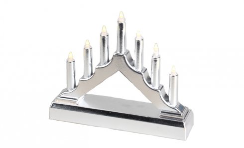 obrázek Vánoční svícen stříbrný