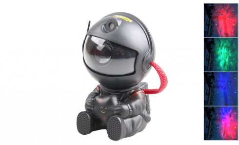 obrázek LED projektor noční obloha astronaut černý