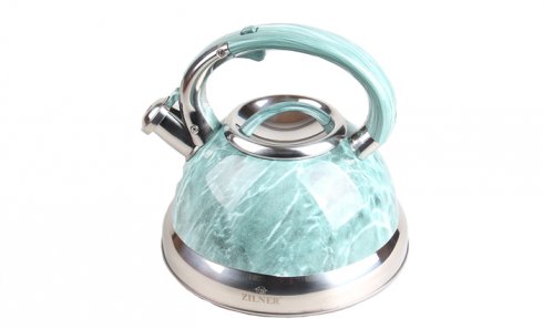 obrázek Kovová konvice 3l tyrkysový mramor