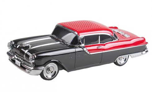 obrázek Reproduktor retro auto černo-červené