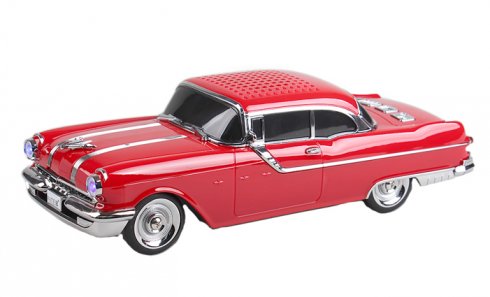 obrázek Reproduktor retro auto červené