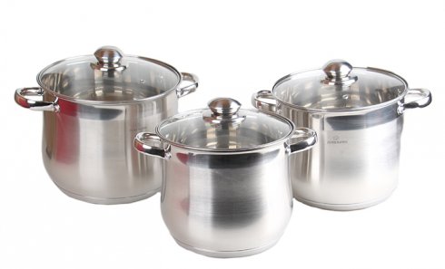 obrázek 6-dílná sada hrnců z nerezové oceli