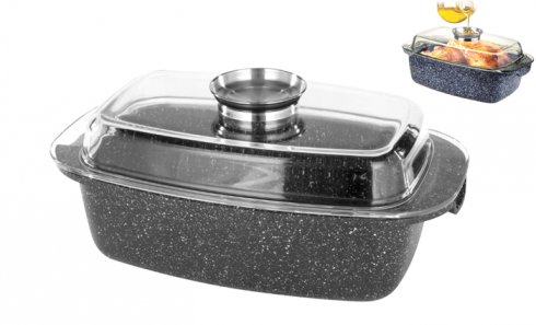 obrázek Hliníkový pekáč 5,5l černý mramor