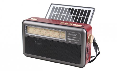 obrázok Prenosné 3-pásmové solárne rádio X-BASS čierne