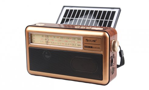 obrázok Prenosné 3-pásmové solárne rádio X-BASS žlté
