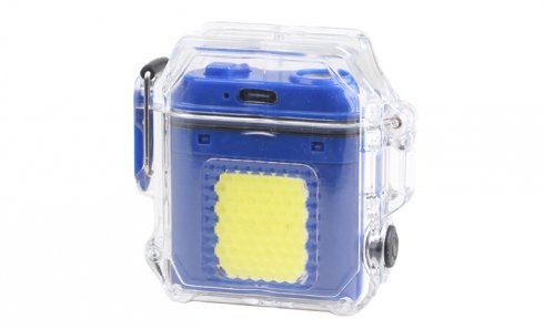 obrázek Elektrický spirálový zapalovač modrý