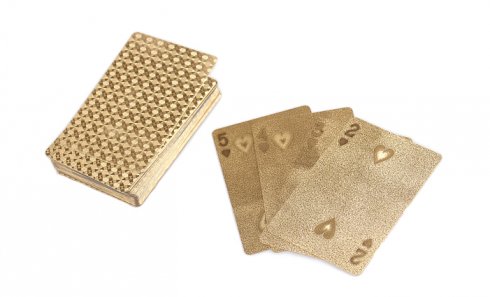 obrázek Hrací karty zlaté