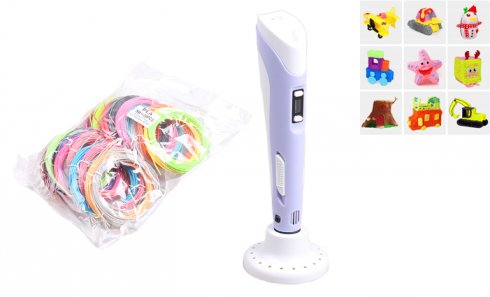 obrázek 3D pero s LCD displejem modré