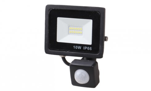 obrázek LED reflektor s pohybovým čidlem 10 W IP66