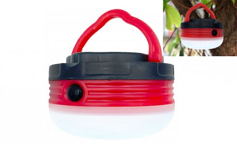 obrázok Multifunkčné kempingové svietidlo červené