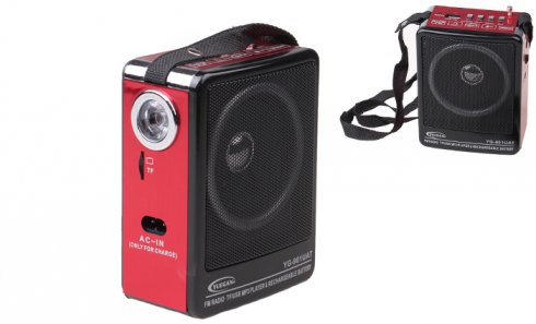 obrázok Prenosné rádio YG-901UAT červené