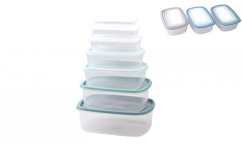 obrázok Set 7 kusov plastových dóz s vekami