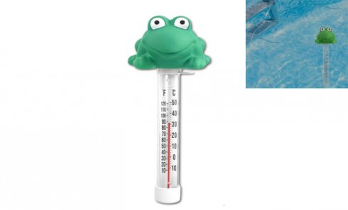 obrázek Bazénový teploměr s plovákem žabička