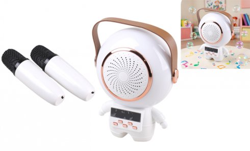 obrázek Bezdrátový karaoke astronaut bílý