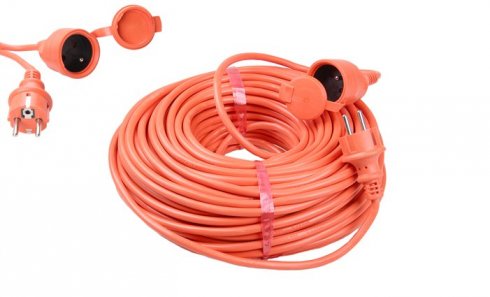 obrázek Prodlužovací kabel 20m oranžový 2,5mm