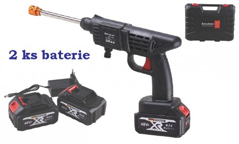 obrázek Aku ruční vysokotlaká čistící pistole 48V KR-4174