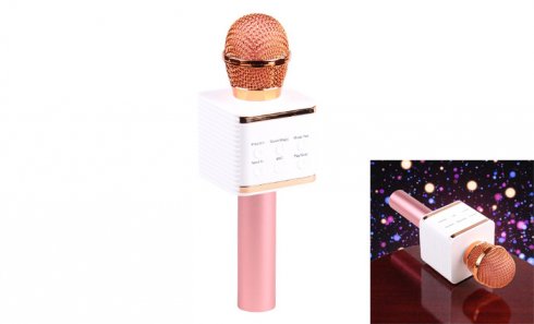 obrázek Karaoke mikrofon V7 růžový