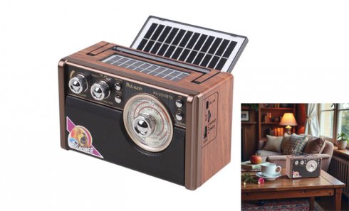 obrázok Solárne 3pásmové rádio RX-2510BTS tmavo hnedé