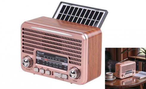 obrázok Solárne prenosné rádio RX-BT7071S ružové