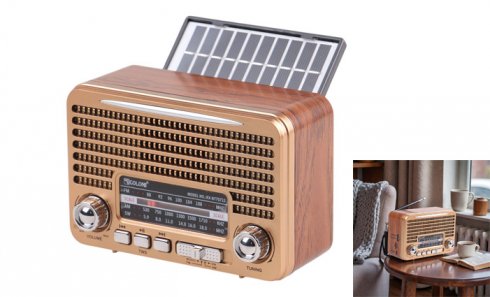 obrázok Solárne prenosné rádio RX-BT7071S zlaté