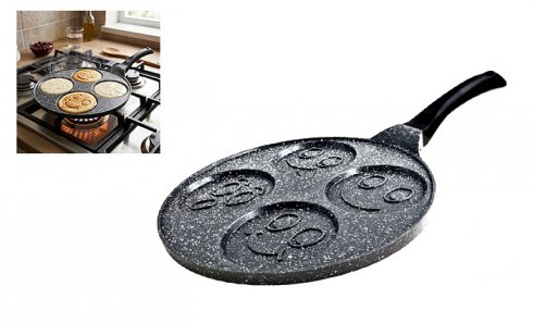 obrázek Pánev na lívance s motivy smajlíků 26cm ZL-2420