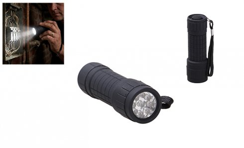 obrázok Kompaktná ručná 9LED baterka