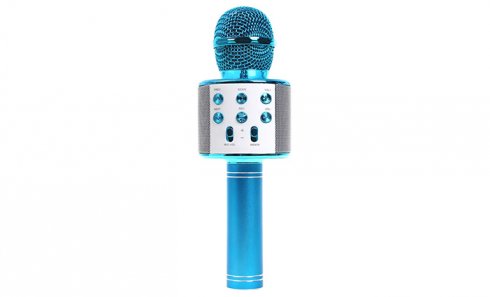 obrázek Karaoke mikrofon WS-858 modrý