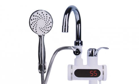 obrázek Stojánková baterie s ohřevem vody + sprcha