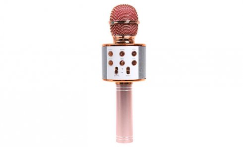 obrázok Karaoke mikrofon WS-858 rosegold