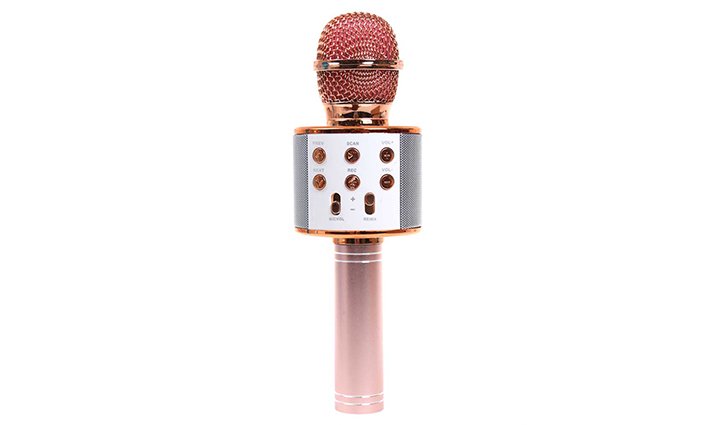 Levně Karaoke mikrofon WS-858 rosegold