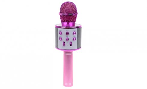 obrázok Karaoke mikrofon WS-858 ružový