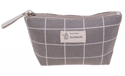 obrázek Kosmetická taška Handmade šedá kostka