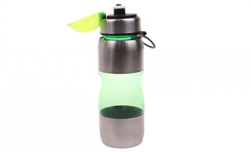 obrázok Fľaša na pitie s plastovým náustkom zelená