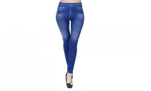 obrázok Sťahovacia džínsové legíny modré L
